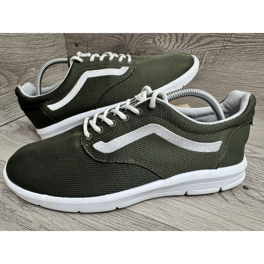 Vans Unisex  Green Casual Mesh Shoes Sneakers Size Mens 9.5 Women 11 Ultra Cush